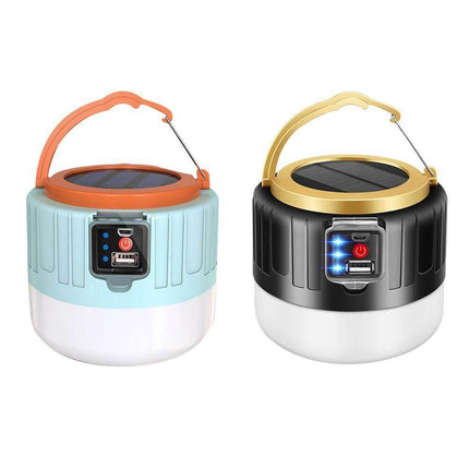 Outdoor Waterproof Solar Rechargeable Camping LED Lamp