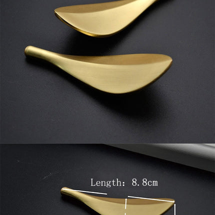 Nordic Golden Leaf Shaped Cabinet Door Knob