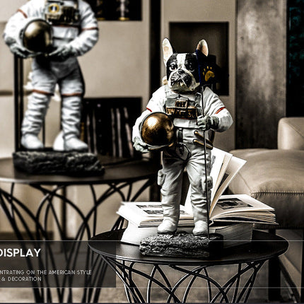 Modern Dog Astronaut Resin Figurine