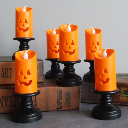 LED Scary Pumpkin Halloween Candle Light