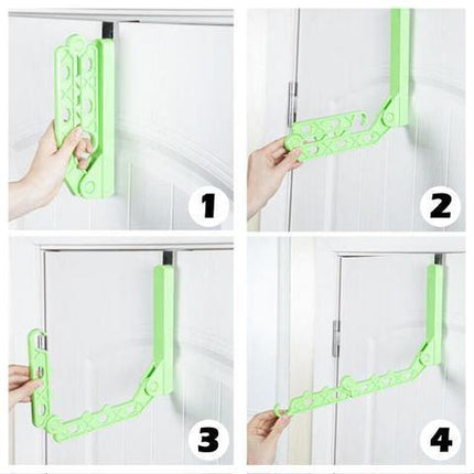 Foldable Over-The-Door Drying Hanging Rack