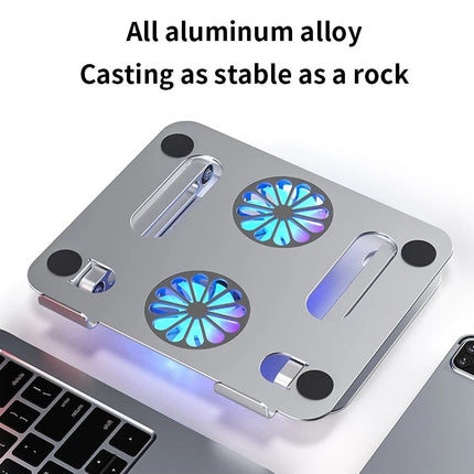 Foldable Cooling Fan Laptop Holder