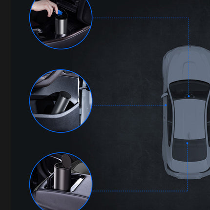 Elegant Mini Matte Car Trash Can