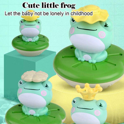 Floating Frog Rotating Sprinkler Toy