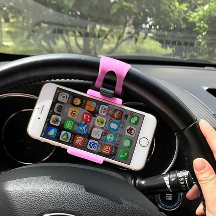 Universal Car Steering Wheel Phone Holder