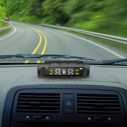 Solar Power Car Tire Pressure Sensor Monitoring System