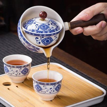 Unique Ceramic Moving Teapot Filter Set