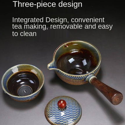 Unique Ceramic Moving Teapot Filter Set