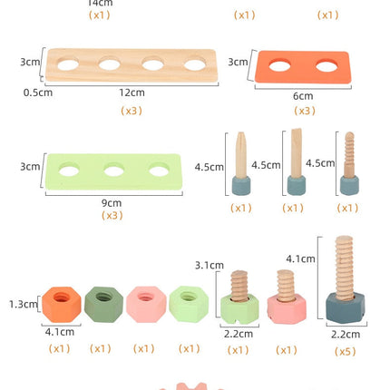 Educational Wooden Workshop Tool Toy Set