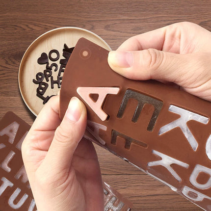3D Alphabet Silicone DIY Chocolate Mold
