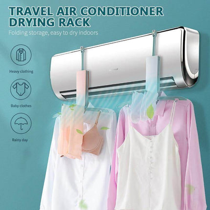 Foldable Air Conditioning Drying Hanger Rack