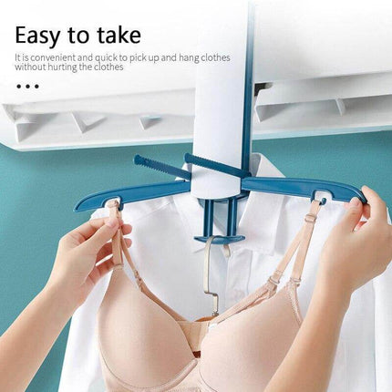 Foldable Air Conditioning Drying Hanger Rack