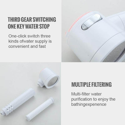 High-pressure Back Rubber Shower Head