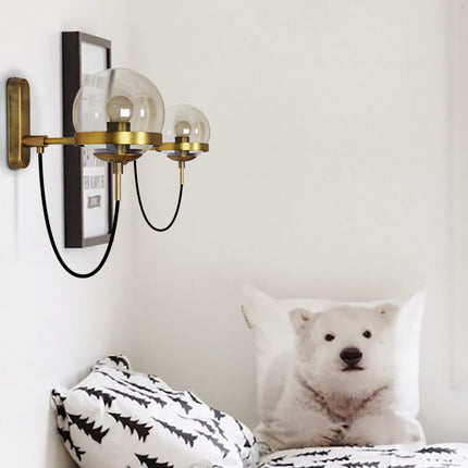 Elegant Retro Wall Glass Ball Lamp