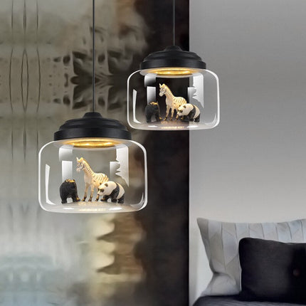 Modern Nordic Minimalist Glass Lampshade Pendant Lamp