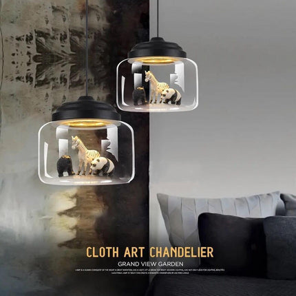 Modern Nordic Minimalist Glass Lampshade Pendant Lamp