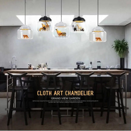 Modern Nordic Minimalist Glass Lampshade Pendant Lamp