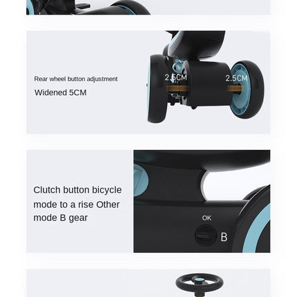 4in1 Multifunctional Baby Stroller Tricycle Bike