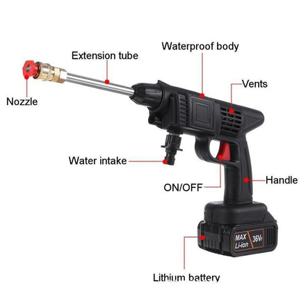 High Pressure Electric Cordless Car Washer Gun