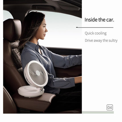 Portable Wireless Foldable Fan Night Lamp