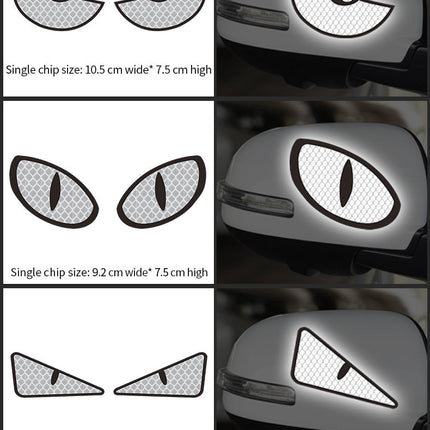 Luminous Eyes Reflective Car Stickers