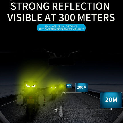 Luminous Eyes Reflective Car Stickers