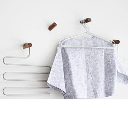 Nordic Wooden Easy Wall-Mounted Clothes Hanger