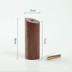 1 x Hook 8cm Walnut