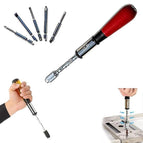 Red wooden handle