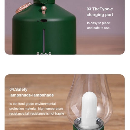 Retro Air Humidifier Wireless Aroma Diffuser Lamp
