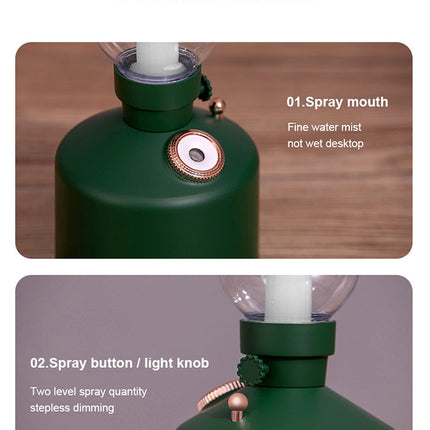 Retro Air Humidifier Wireless Aroma Diffuser Lamp