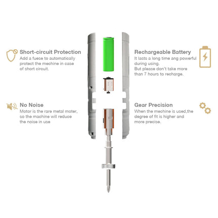 Cordless Mini Electrical Screwdriver Set