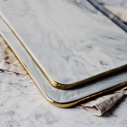 Elegant White Marble Ceramic Cutting Board