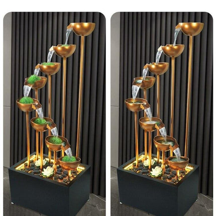 Elegant Large Minimalist Water Floor Fountain