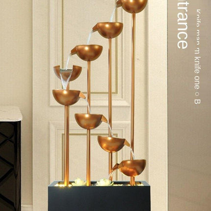 Elegant Large Minimalist Water Floor Fountain