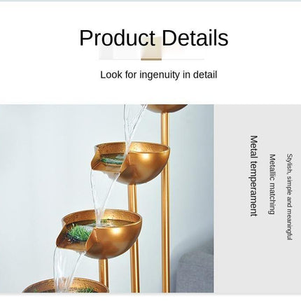 Elegant Large Minimalist Water Floor Fountain