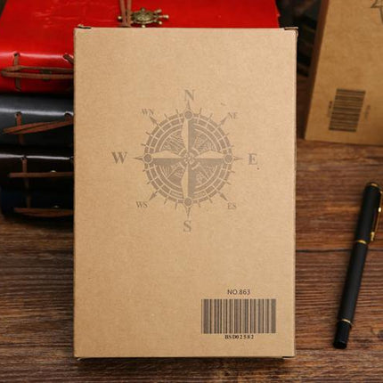 Retro PU Leather Pirate Spiral Notebook