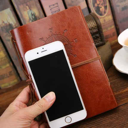 Retro PU Leather Pirate Spiral Notebook