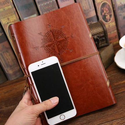 Retro PU Leather Pirate Spiral Notebook