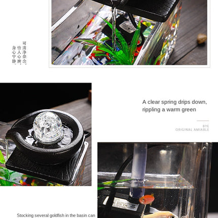 Creative Teapot Flowing Water Fish Tank