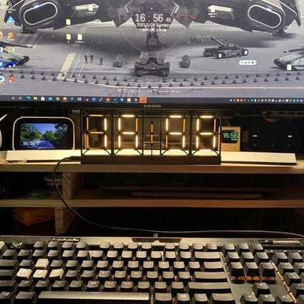 Nordic Double-Sided LED Clock