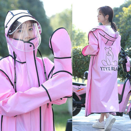 Hooded Windproof Bike Raincoat
