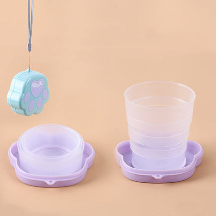 Foldable Cute Cat Paw Camping Cup