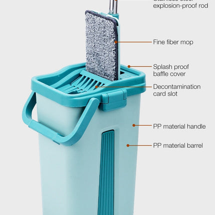 Self-Wring Magic Flat Squeeze Mop