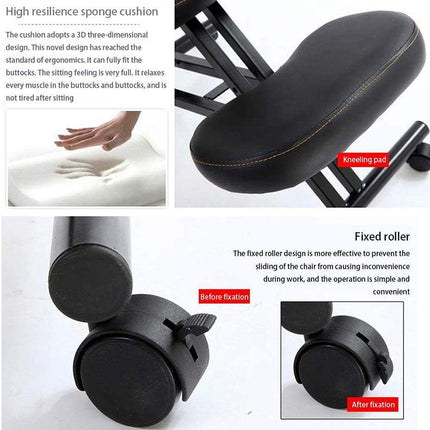 Ergonomic Height Adjustable Knee Support Chair