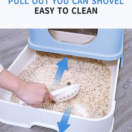 Fully Closed Anti Splash Cat Litter Box