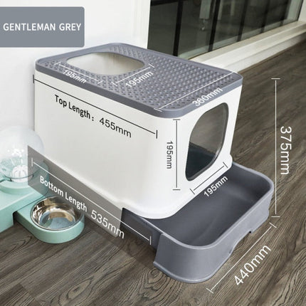 Fully Closed Anti Splash Cat Litter Box