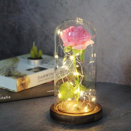 Eternal Artificial Rose Glass Dome