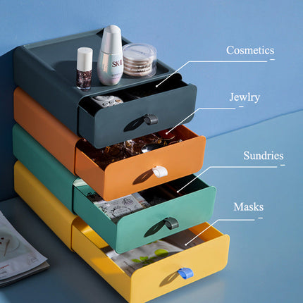 Colorful Stackable Makeup Storage Box