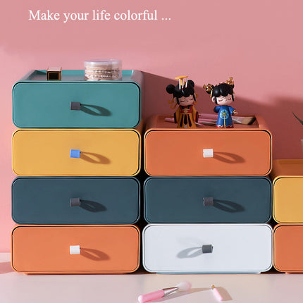 Colorful Stackable Makeup Storage Box